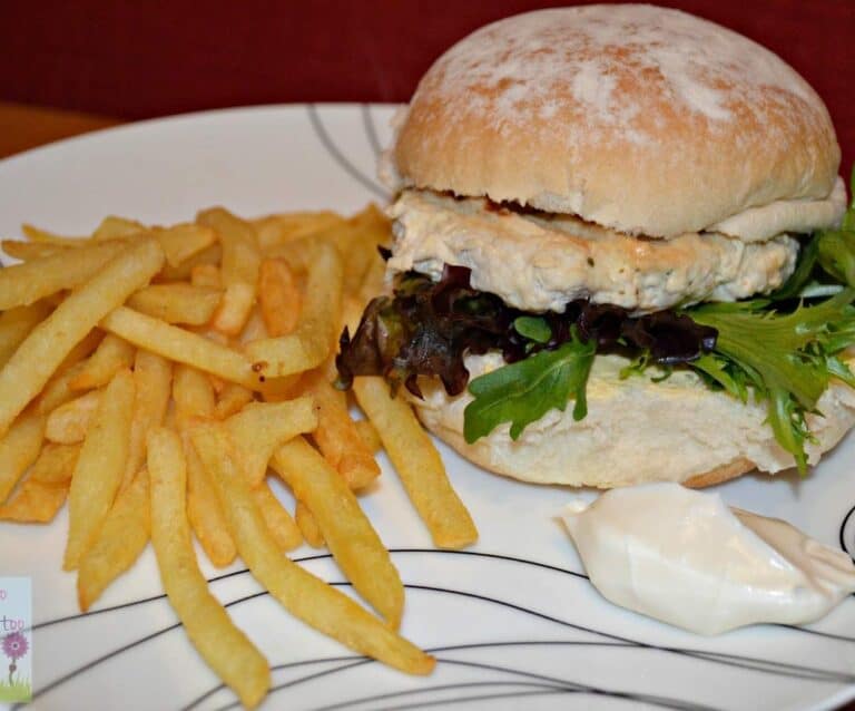 Turkey and Italian Herb Burger with Lemon Mayo and McCain French Fries {Recipe}