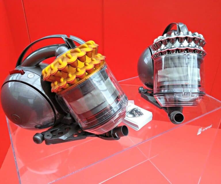 A close up of food on a table, with Dyson