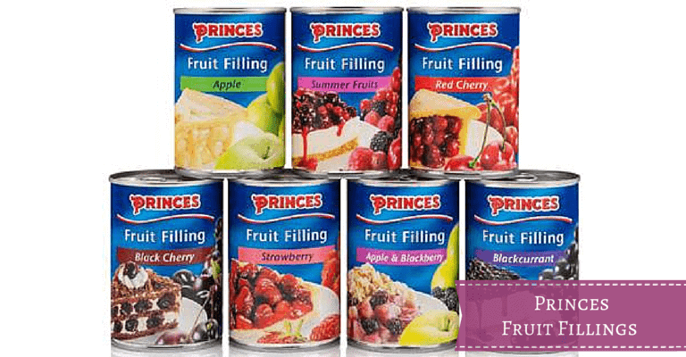 A can of food, with Fruit