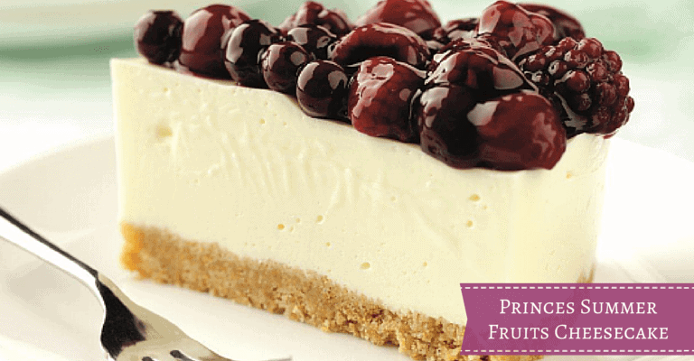 A piece of chocolate cake on a plate, with Cheesecake and Fruit