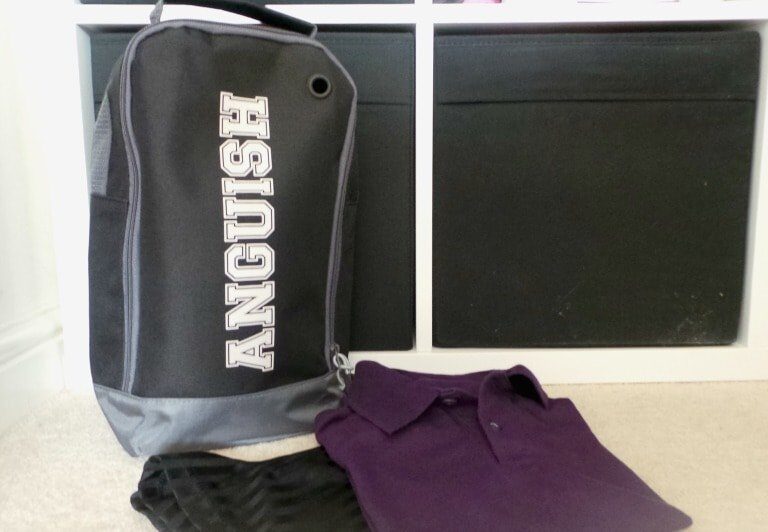 A close up of a suitcase