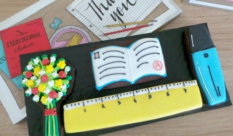 A stack of flyers on a table