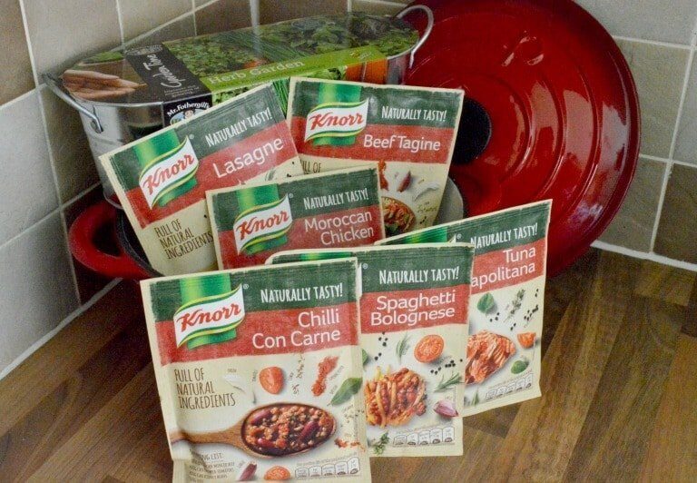 A box of food, with Knorr