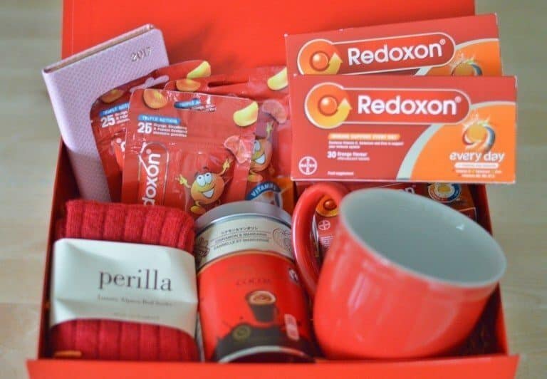 A cup of coffee, with Redoxon and Roo