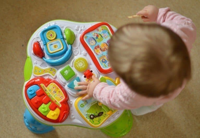 A person holding a baby