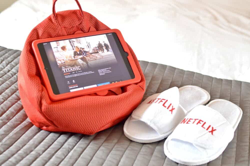 Celebrating national bed month with Netflix