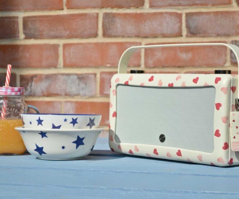 A close up of food, with Radio