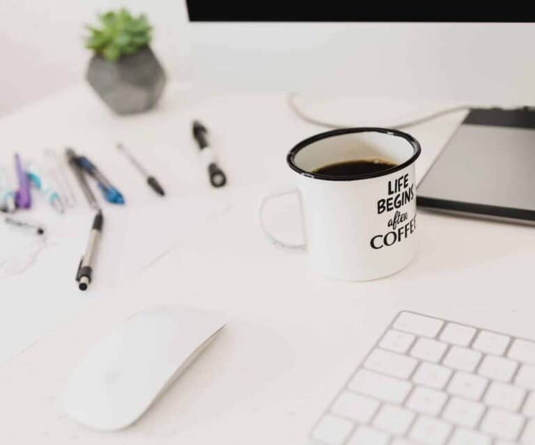 A laptop computer sitting on top of a table