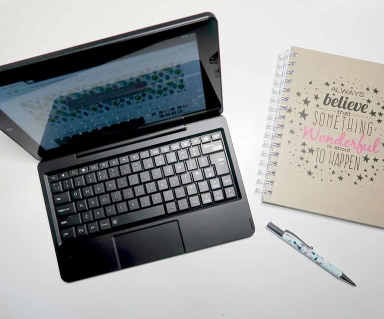 A close up of a computer