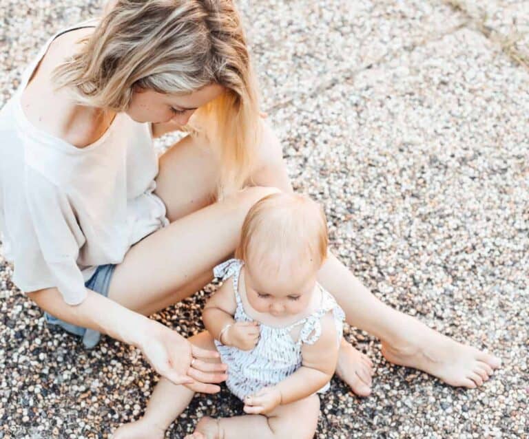 A person sitting on the ground