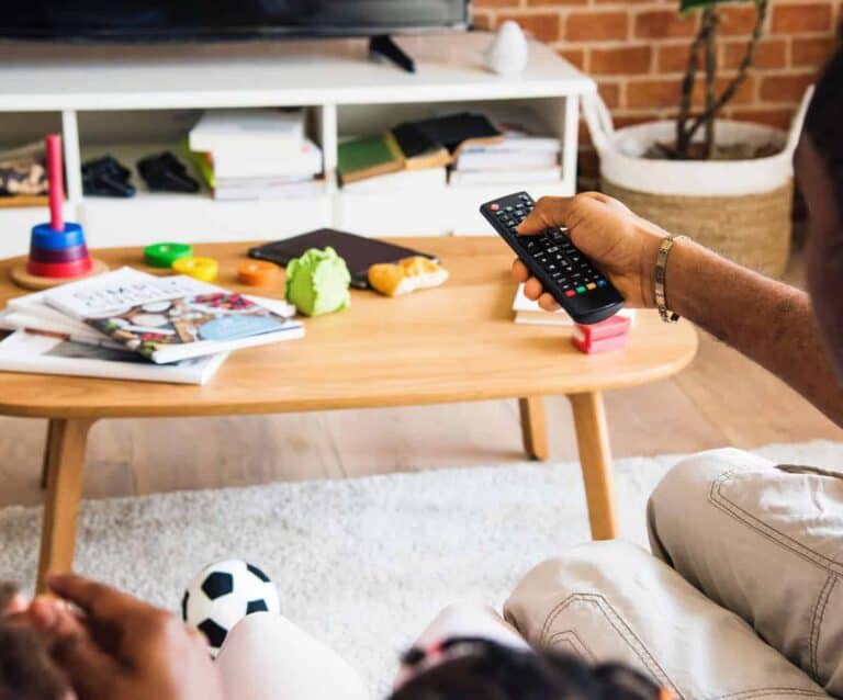 A man sitting on a table