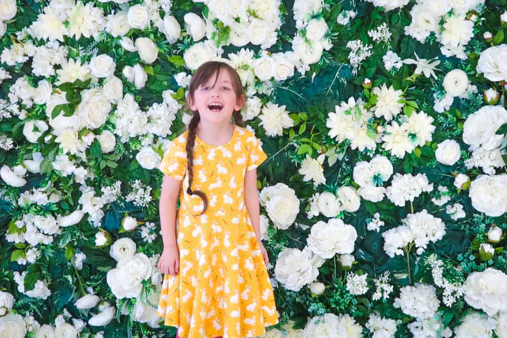 Spring Frugi skater dress - Piglet  #LittleLoves April 2022