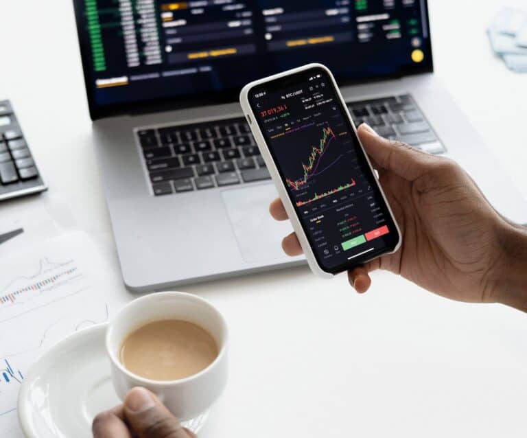 person holding a smartphone