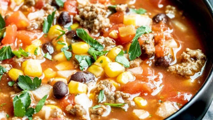 Image for Slow Cooker Taco Soup Recipe