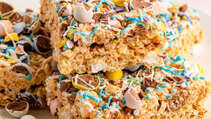 Image for Easter Rice Krispie Treats with Pretzels and Cadbury Eggs