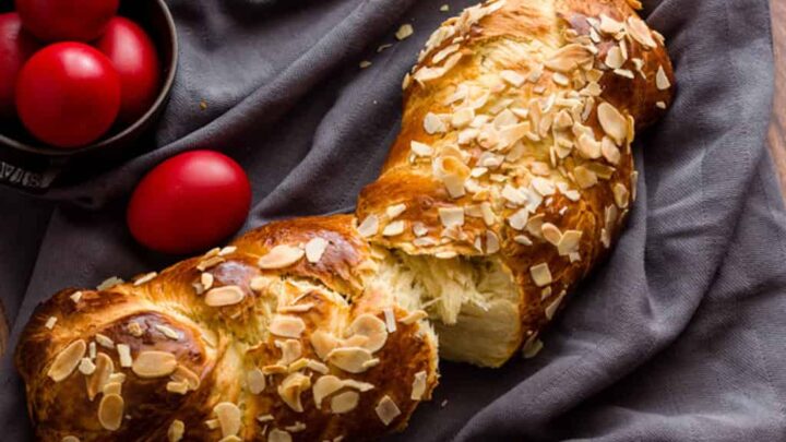 Image for Tsoureki - Traditional Greek Easter Bread (Easy + Tips)