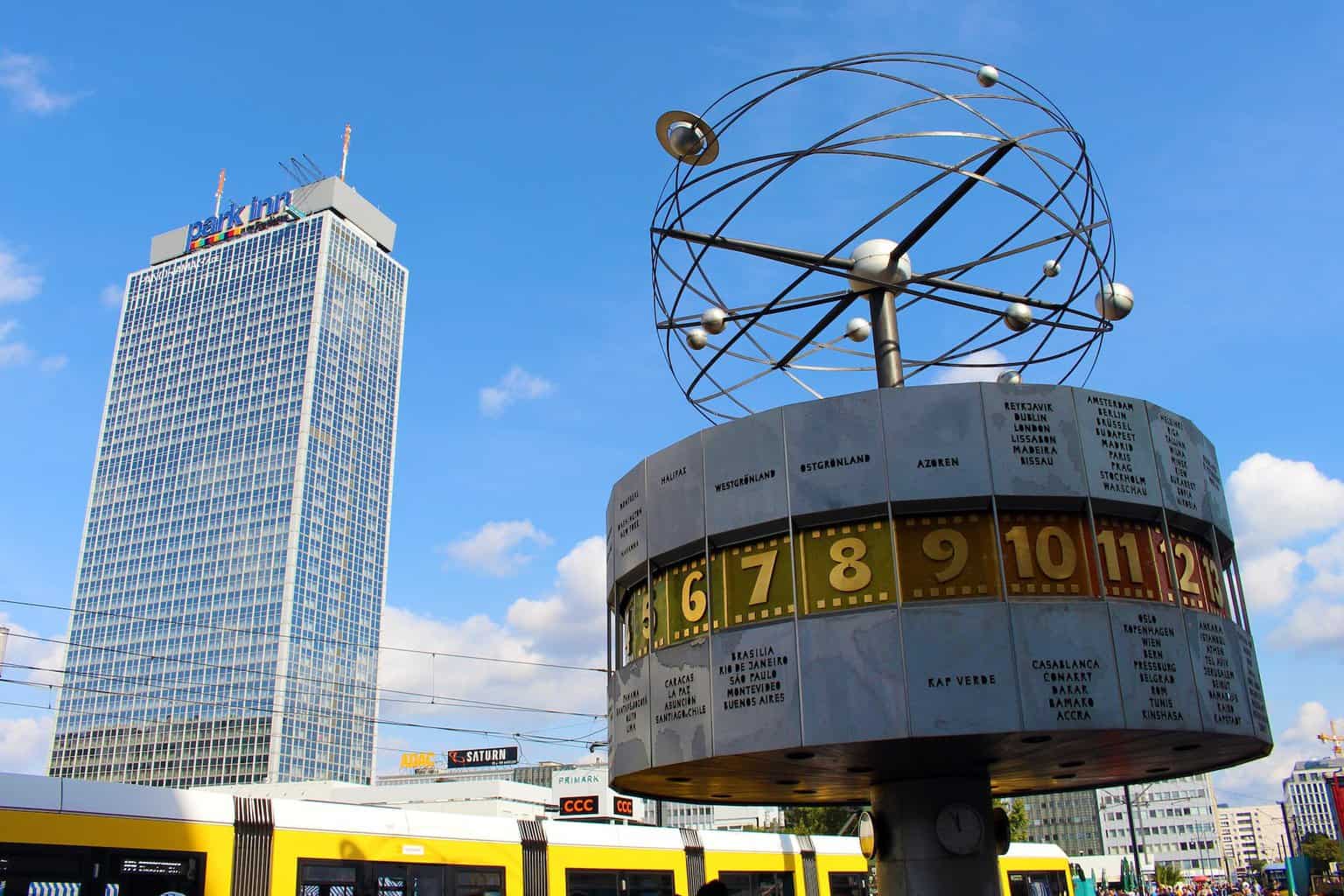 alexanderplatz architecture berlin blue - Exploring Berlin's Historic Landmarks: A Guided Tour