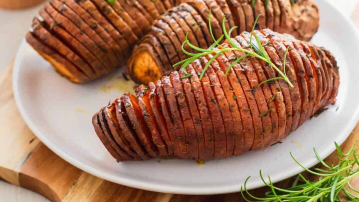 Image for Air Fryer Hasselback Sweet Potatoes