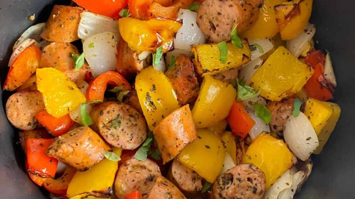 Image for Air Fryer Sausage and Peppers (Air Fryer Italian Sausage)