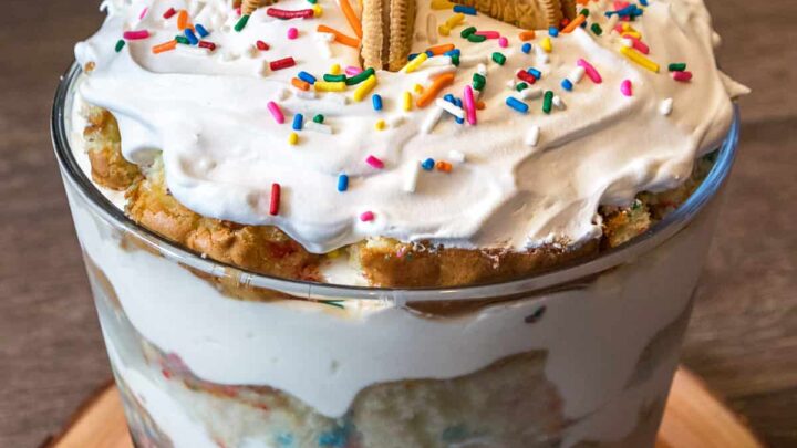 Image for Birthday Trifle Cake Recipe with Sprinkles